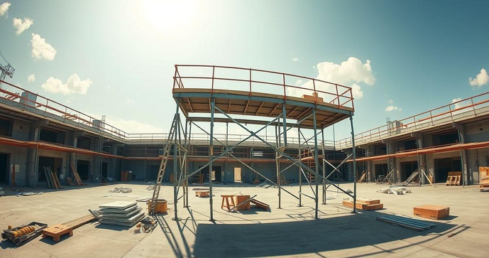 Andaime com Guarda Corpo: Seguran&ccedil;a e Efici&ecirc;ncia na Constru&ccedil;&atilde;o