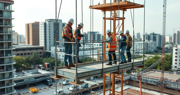 Andaime Suspenso: Vantagens e Cuidados na Utiliza&ccedil;&atilde;o